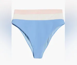 Beach Riot Heidi Colorblock High Waist Bikini Bottom, Size Medium, $98 thumbnail 7