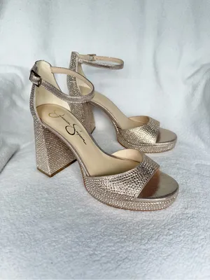 Jessica Simpson Women’s Gold Platform Ankle-Strap Sandal - new no tags Size 9 thumbnail 9