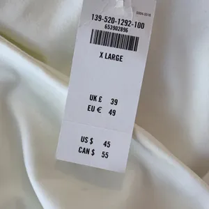 Abercrombie Soft A&F Bodysuit XL White Deep V Clean Girl Minimalist NWT thumbnail 5