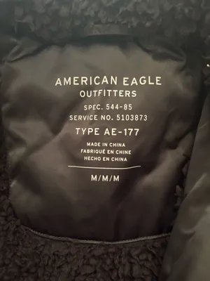 American Eagle Outfitters Black Bomber Jacket thumbnail 2