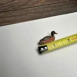 Vintage Gerry’s Mallard Duck Bird Enamel Brooch Pin Signed thumbnail 2