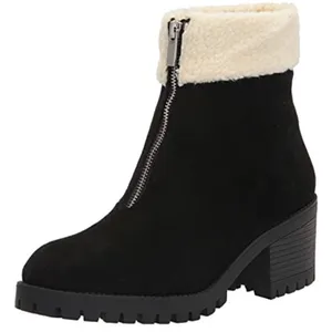 Bella Vita Cable Lug Black Booties Faux‎ Shearling Size 8.5 New thumbnail 1