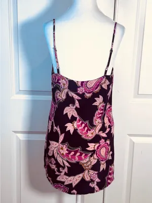 Show Me Your Mumu Estella Topslip S Burgundy Paisley Boho Y2K Cami Tank Resort thumbnail 4