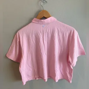 FABLETICS Boxy Short-Sleeve Polo Orchid‎ Pink Large NWOT thumbnail 2