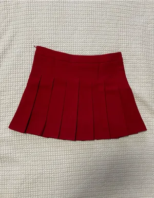 Red Pleated Skort Size L thumbnail 2