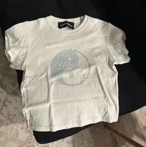 Lonely Ghost T-Shirt White Peace Sign thumbnail 1