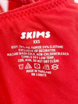 SKIMS Fits Everybody Strappy Back Cami Tank Size XXS Neon Coral Fitted Comfy thumbnail 5
