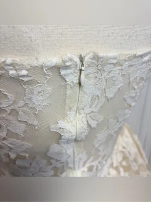 NWT MISS ROSIER Boutique Euphemia Cream White Floral Lace Mini Dress thumbnail 11