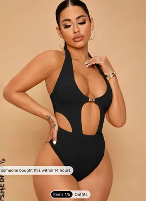 SheIn Black Bodysuit thumbnail 1