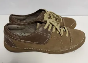 Naturalizer JOLIE Brown Leather Nubuck Lace Up Casual Shoes Women's Size 8.5 C-1 thumbnail 1