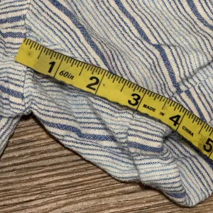 Per Se Linen Blend White and Blue Cargo Shorts Relaxed Fit Size Medium thumbnail 11