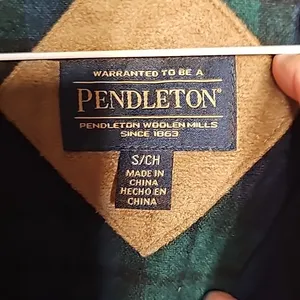 Pendleton fleece sherpa fuzzy woolen mills zip up blue sweater jacket sz Small thumbnail 4