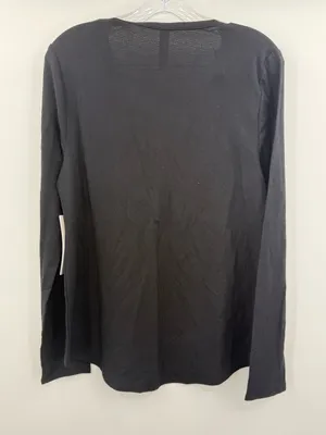 Athleta NWT Women’s Wind Down Black Sleep Top Size Large thumbnail 2