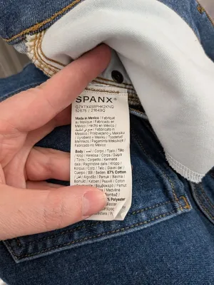 Spanx Womens XL Shapxshape Denim Blue Wide-Leg Crop Jeans 21649q thumbnail 5