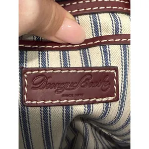 Dooney & Bourke Beacon Collection Matte Bordeaux Vacchetta Leather Shoulder Bag thumbnail 5