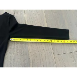 A New Day Black Ribbed Square Neck Bodysuit Medium thumbnail 10