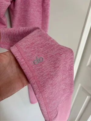 Alo Yoga Alosoft High Waist Lounge Legging in Flamingo Heather - Size M thumbnail 5