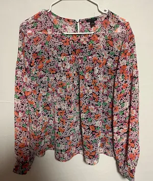 Ann Taylor Multicolor Floral Blouse thumbnail 1