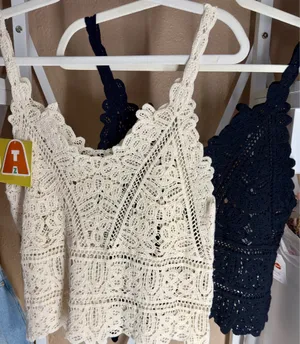 Boutique Two-Piece Crochet Cami set thumbnail 3