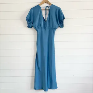 HELLO MOLLY WEDDING TO ATTEND SATIN MAXI DRESS BLUE Elegant Maxi Dress size 6‎ thumbnail 5
