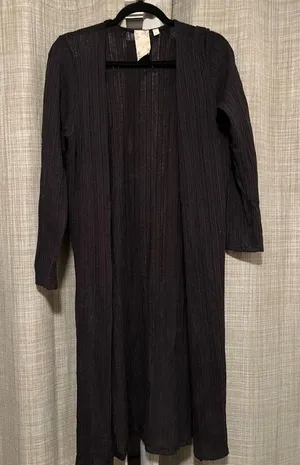 Blu Pepper Black Knit Cardigan thumbnail 1