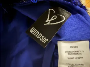 Windsor Royal Blue Sequin Mini Dress thumbnail 3