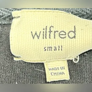 Wilfred Aritzia Women Size S Black Diderot Cocoon Cardigan Pockets Open Sweater thumbnail 2