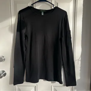 Ralph‎ Lauren Black Long Sleeve Tee size M thumbnail 2