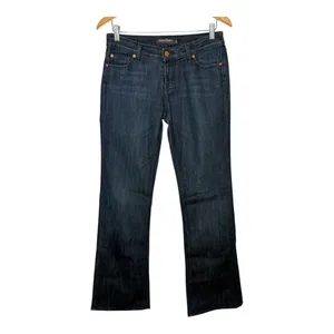 Raven Denim Custom Fit Jeans Womens 29 Dark‎ Blue Straight Leg Made in USA thumbnail 2