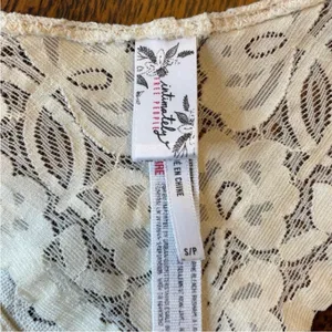 Free People Intimately Gallon Stretch Floral Lace Racer Back Bralette Size Small thumbnail 7