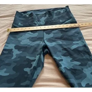 Fabletics PowerHold High Waisted Camo Leggings Blue Grey 1X NEW thumbnail 9