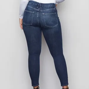 Good American Good Legs Crop Blue 260 High Rise Skinny Leg Jeans thumbnail 6
