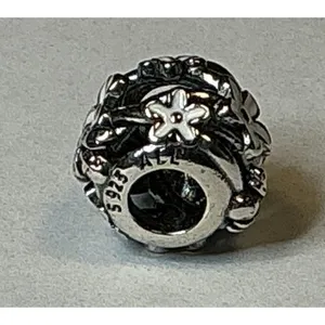 Pandora White Enamel Daisy Meadow Charm S925 ALE Sterling Silver Floral Bead thumbnail 7