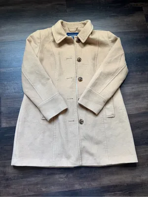 Lands' End Tan size 14P Single-Breasted mid length Coat thumbnail 1