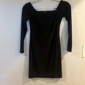 windsor black long sleeve dress size small thumbnail 2