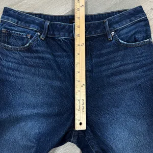 Express 90s High Rise Stretch Skinny Jeans‎ Dark Blue Size 10 Long thumbnail 13