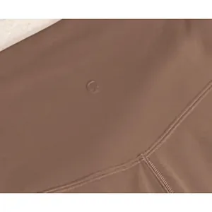 Lululemon Nulu High Rise Midi Skirt Taupe Brown Side Pockets Stretch Size 6 thumbnail 7