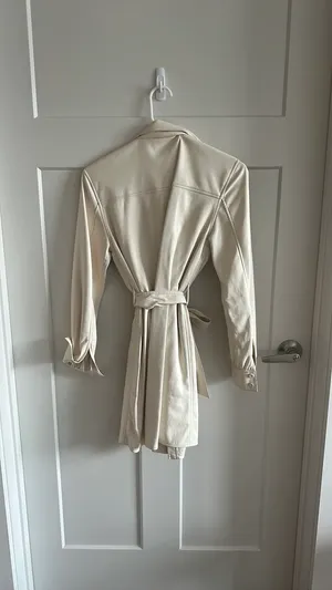 Wilfred Cream Pleather Tie Dress thumbnail 4