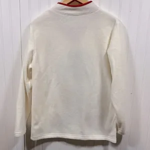 Bobbie Brooks white fleece cat sweater thumbnail 4