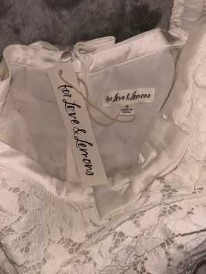 For Love & Lemons Colette Bridal Gown with Detachable Train Size S NWT thumbnail 9