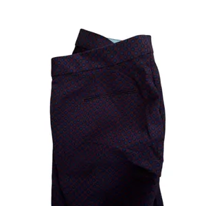 Ann‎ Taylor Kate Fit Petite Dress Pants 12P Burgundy Navy Geometric Dot Trousers thumbnail 2