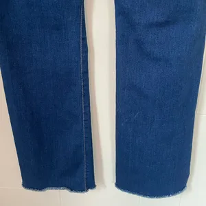 Nine West Kick Flare dark wash denim bootcut jean ~ raw hem ~ women’s size 8 thumbnail 7
