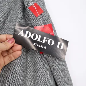Adolfo II Skirt Suit Women 18W Atelier Grey Double Breasted Contrast NEW thumbnail 11