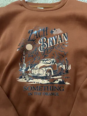 zach bryan crewneck Brown Size M thumbnail 2