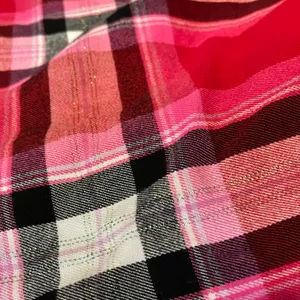Victoria’s Secret Plaid Short Sleeve Shorts Pajama Set Red Pink White Black XL thumbnail 12