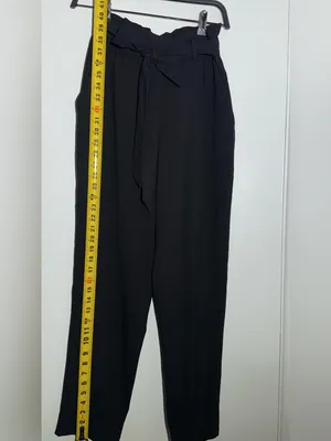 H&M Black Pleated Dress Pants thumbnail 6