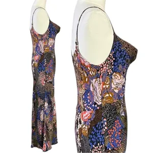 Anthropologie The Elyse Printed Slip Midi Dress Butterfly Floral Size XS thumbnail 4