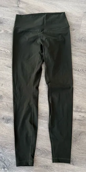 Lululemon Athletica Dark Green Leggings‎ thumbnail 1