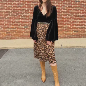 Tobi Leopard Midi Skirt thumbnail 1