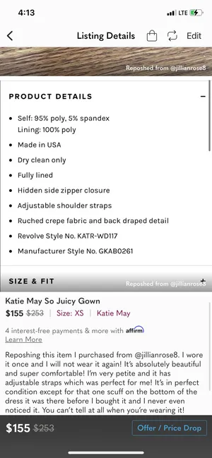 Katie May So Juicy Gown thumbnail 7